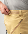 studio on-model image of strafe outerwear 2023 capitol 3l shell pant in dune color