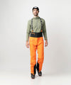 studio image of strafe outerwear 2023 cham 3l shell pant in tangerine color