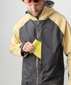 studio on-model image of strafe outerwear 2023 ms sickbird 3l shell suit in dune color