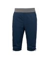 studio image of strafe outerwear 2023 ms alpha insulator short in deep navy color