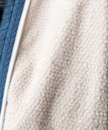 studio on-model image of strafe outerwear 2023 ms alpha direct vest in frost grey color