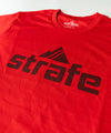 studio image of strafe logo tee