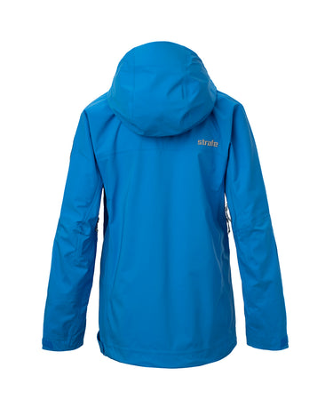 studio image of strafe outerwear 2023 lynx 3l shell pullover in cobalt color