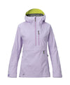 studio image of strafe outerwear 2023 lynx 3l shell pullover in lavender color