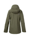 studio image of strafe outerwear 2023 lynx 3l shell pullover in leafy color