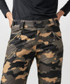 studio on-model image of strafe outerwear 2023 pika  2l insulated pant in dune camo color