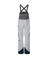 studio image of strafe outerwear 2023 scarlett 3l shell bib in frost grey color
