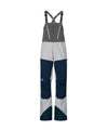 studio image of strafe outerwear 2023 scarlett 3l shell bib in frost grey color