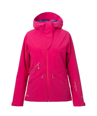studio image of strafe outerwear 2023 lucky 2l insulated jacket in fuchsia color