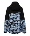 studio image of strafe outerwear 2023 strafe x shredly meadow jacket in tie dye splatter color