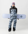 studio on-model image of strafe outerwear 2023 strafe x shredly meadow jacket in tie dye splatter color
