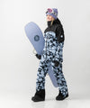 studio on-model image of strafe outerwear 2023 strafe x shredly meadow jacket in tie dye splatter color