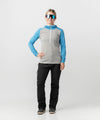 studio on-model image of strafe outerwear 2023 ws basecamp hoodie in cobalt color