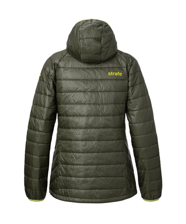 studio image of strafe outerwear 2023 ws aero insulator in leafy color