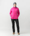 studio on-model image of strafe outerwear 2023 ws sunnyside alpha anorak in fuchsia color