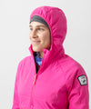 studio on-model image of strafe outerwear 2023 ws sunnyside alpha anorak in fuchsia color